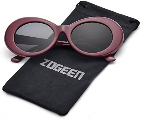 Bold Retro Oval Lens Mod Style Thick Frame Sunglasses Clout Goggles 1212