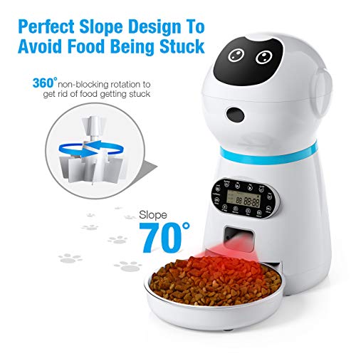 isYoung Automatic Pet Feeder, 118oz/3.5L Smart Food Dispenser for Cats
