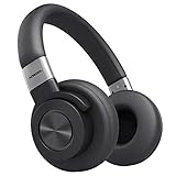 Acekool 50hr Wireless Headphones Over-Ear, HiFi Stereo Bluetooth Headset, Crystal Clear Sound, Quick Charge, Soft Memory Earmuffs, Mic and Wired Mode for PC/ Tablets/ Cellphone/ TV