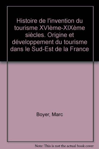 Histoire de l'invention du tourisme