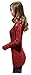 v28 Women Polo Neck Turtleneck Knit Stretchable Elasticity Long Slim Sweater (L,Wine)