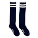 Luwint 2 Pairs Kids Black Soccer Socks