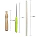 QUEENTI Needle Felting Craft Kit Set Wool Felt Tools with Foam Mat + Wooden Felting Handle + 9 Needles + Scissors + Awl + Finger Stall + Glue Stick