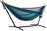 Vivere Double Mesh Hammock with Space Saving Steel