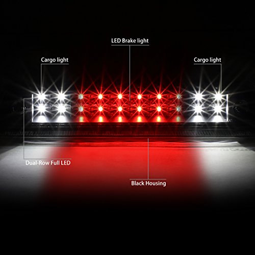 DNA Motoring 3BL-F15012-LED-BK LED Third Brake Light