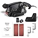 Ginour [ 2 in 1 ] Belt Sander and Bench Sander 5 Amp 3-Inch x 18-Inch, 6 Variable-Speed, Dust Box, 2 Vacuum Adapter, 2 Fixed Screw Clamps, Lock-on Button