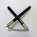 DI QIU REN Rubber nunchaku Two Sticks nunchaku Chinese Kung Fu Elastic Short Stick Bruce Lee Training Special