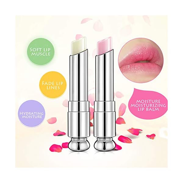BEEXY-2-Pack-Natural-Fruity-Flavored-Moisturising-Lip-Balm-Long-Lasting-Crystal-Lipsticks-Lip-Care-Lip-Plumper-Chapstick-for-Dry-LipsLemon-Strawberry-Flavored BEEXY 3 Pack Natural Fruity Flavored Moisturising Lip Balm, Long Lasting Crystal Lipsticks Lip Care Lip Plumper…