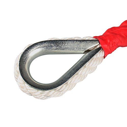 Bang4buck 3/4" 200' Docking Rope, Polypropylene Anchor Line Sailboat Accessories with Thimble and 12592LB Breaking Strain