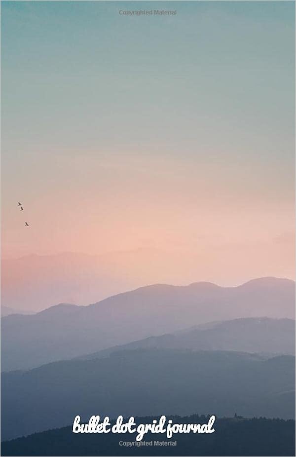 Amazon Com Bullet Dot Grid Journal Landscape Clouds Sunset Sky Mountains Fog Colors Photography Design Aesthetic Notebook Dotted Grid 5 5 X 8 5 Folk Journals Books