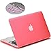 LENTION Plastic Hard Case for 11-inch MacBook Air (A1370/A1465), Matte Finish Case with Rubber Feet, Come with Anti Dust Port Plugs (Pink)