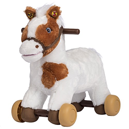 Rockin' Rider Carrot 2-in-1 Pony Plush Ride-On, Painted - Thumbnail 2