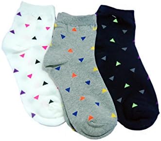 Meerkat Socks Women's Fashionable Socks (3 Pack + 1 bonus gift socks) (Triangle - 3)