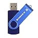 SIMMAX 5pcs 16GB USB Flash Drive U-Disk 16GB USB 2.0 Flash Memory Stick Swivel Design (Five Mixed Colors: Black Blue Green Purple Red)(Mix Color1)