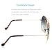 O-Let Aviator Sunglasses for Men Women Driving Fishing Golf Handmade Stainless Steel Frame with UV400 Glass Lens
