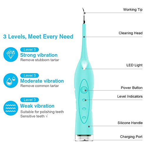 Household Electric Dental Calculus Remover, iFanze Plaque Remover for