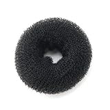 DragonPad BLACK BUN HAIR FORMER DONUT DOUGHNUT SHAPER RING STYLER HAIRDRESSING Diameter:9cm