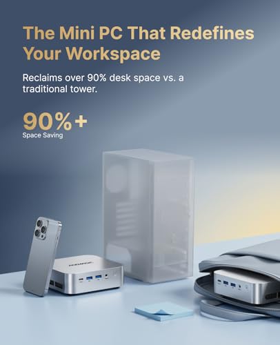 ACEMAGICIAN Kron K1 Smallest Mini PC Windows 11 Pro,AMD Ryzen R2544 (Beats 10110U/3500U,up to 3.7 GHz), 8GB RAM/256GB SSD, Mini Office Desktop PC, Support 4K@60Hz Display/5G WiFi/BT/USB 3.2
