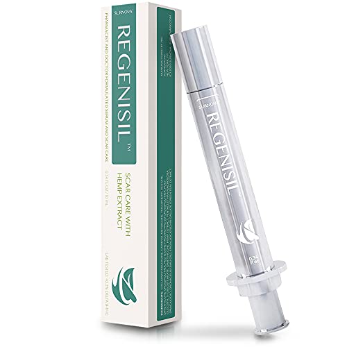 Regenisil Scar Removal Gel Treatment with SIlicone, Hemp Extract, Emu