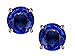 Star K Choice of 10k Gold or Sterling Silver Classic Round 7mm Four Prong Stud Earrings