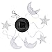 Changing Color Mobile Light, Anzome Star & Moon Spiral Spinner Windchime Portable Outdoor Decorative Romantic