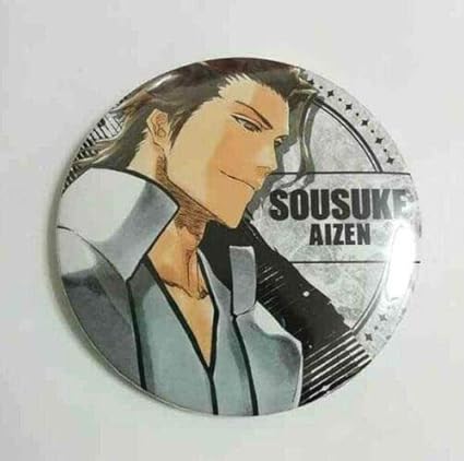 Amazon Com Bleach Can Badge Button Sousuke Aizen Squad 5 Gotei 13 Soul Reaper Tite Kubo B Toys Games