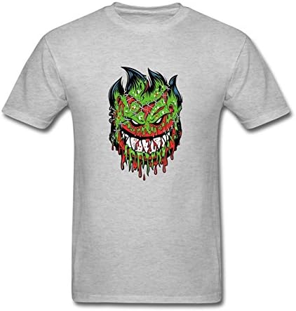 Jocersen Men's Cartoon Spitfire Skate Terrible Design Fashion Short Sleeve T-Shirt XXXL
