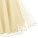 Acecharming Little Girls' Sequin Flower Tulle Tutu Dress, Sleeveless Bowknot Wedding Party Ball Gown(Updated Version), Golden, 5-6 Years