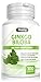 Ginkgo Biloba Extract 400mg 100 Capsules - Supports Memory, Concentration - All Natural, Non-GMO, Gluten Free