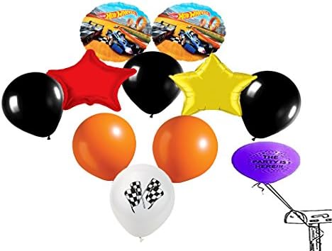 Hot Wheels Racing Cars Party Balloons 11 Pack