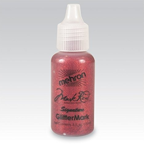 Mehron GlitterMark Liquid Glitter - Red R (0.5 oz)