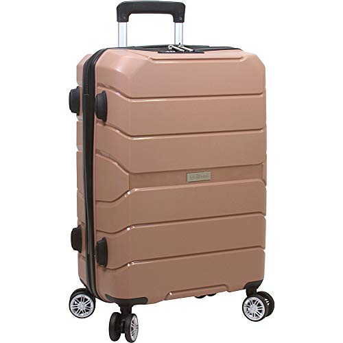 Dejuno Ark 3piece Lightweight Hardside Spinner Luggage Set, Red