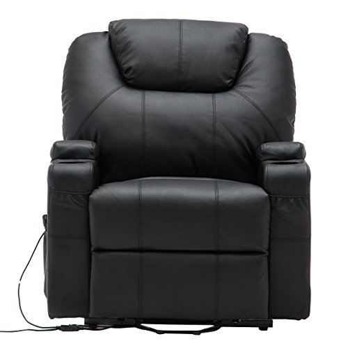 Electric Lift Power Recliner Chair Heated Massage Sofa Lounge With Remote Control
