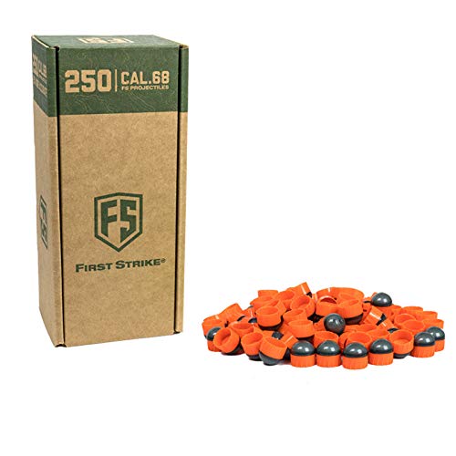 First Strike Paintballs (250 Count, Smoke/Orange Orange Fill)