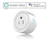 iDOBBi a-001 Wireless Mini Plug Outlet, Compatible with Alexa, Voice/Light Switch Socket, Remote Control From Anywhere with Smart Phone, No Hub Required, Timer Outlet