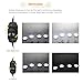 Cefrank Mini Spot Lights with Dimmer, Warm White 8 x 1W 360° Rotatable LED Spotlight Jewelry Cabinet Dimmable Wall Light, White Finish Shell (Pack-8, DayWhite 4500K)