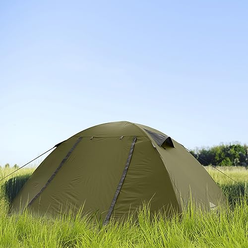 Forceatt 2-4 Person Camping Tent with 100% UV/Windproof/Waterproof, Portable Double Layer Roof Tent Ultralight for Trekking, Camping, Beach, Adventure Etc.