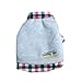 PanDaDa Dog Cat Grid Sweater Puppy Warm T-Shirt Pet Clothes Polo Shirt Dog (M, Gray)