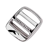 iHYAO Metal Tension Locks Triglides,Ladder lock buckles (Metal Black，Inner Diameter 25mm，4 PCS)