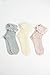 Leto Collection Women's Vintage Ruffle Frilly Lace Anklet Socks 3 Pack