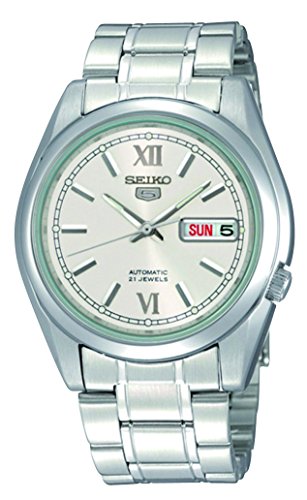 SEIKO Reloj Analógico para Hombre de Automático con Correa en Acero Inoxidable SNKL51K1