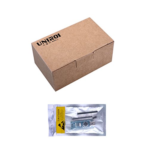 UNIROI Mini Nano V3.0 CH340G ATmega328P 5V 16M Micro Controller Board for Arduino (with 2pcs 15pin headers, 1pcs 6pin headers) UKY64