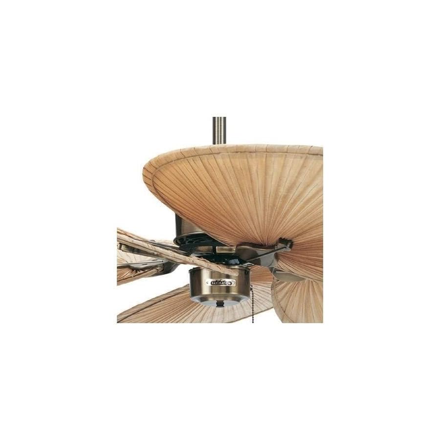 Fanimation CASA Bruno Deckenventilator Islander, Antique Brass, mit