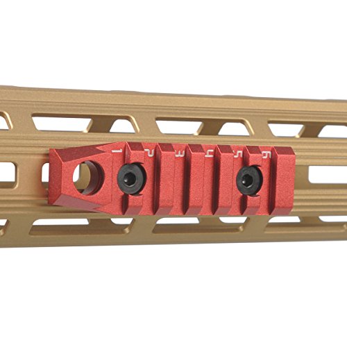 TuFok M-lok Picatinny Rail Section - Mlok Bipod Adapter Mount(6-Slot Aluminum) - Thumbnail 4