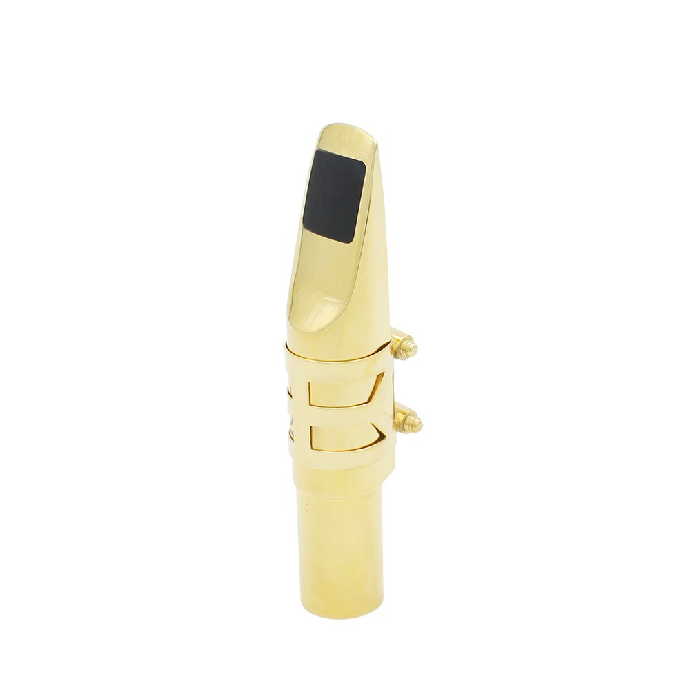 Andoer®Alto Sax Saxophone 5C Mouthpiece Metal with Mouthpiece Pads