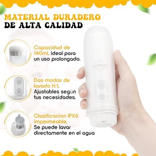 Bidé de Viagem Portátil Premium - Garrafa Perineal Pós-Parto com Bocal Ajustável, Bide Portátil, Garrafa Perineal para Lavagem Pós-Parto para Uso Pessoal, Garrafa de Bidé