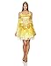 Disguise Disney Beauty And The Beast Sassy Belle Costume, Gold/Yellow/Pink, Large/12-14