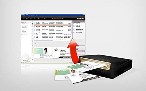 PenPower WorldCard Pro Business Card Scanner (Win/Mac), Black, Limited to 1 Device - Image 4