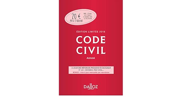 Code Civil 2018 Annoté édition Limitée 117e éd - 