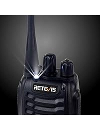 Retevis H 777, radios UHF de 2 vías, 400 470 MHz, 3 W, 16 canales, walkie talkies con clip para correa de audífono (paquete de 20 unidades) y cable de programación USB